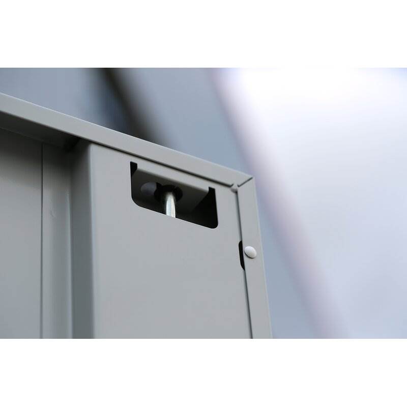 Produktbild Lüllmann Flügeltürenschrank mit 4 Fachböden 1800 x 800 x 383 mm in lichtgrau bild 8