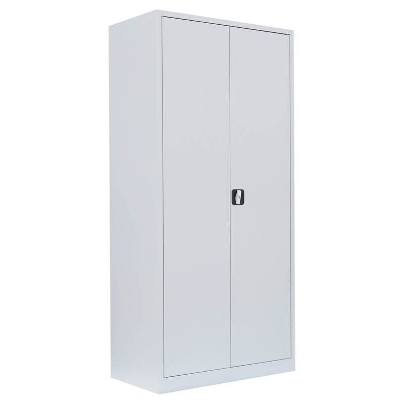 Produktbild Lüllmann Flügeltürenschrank mit 4 Fachböden 1950 x 925 x 422 mm in lichtgrau