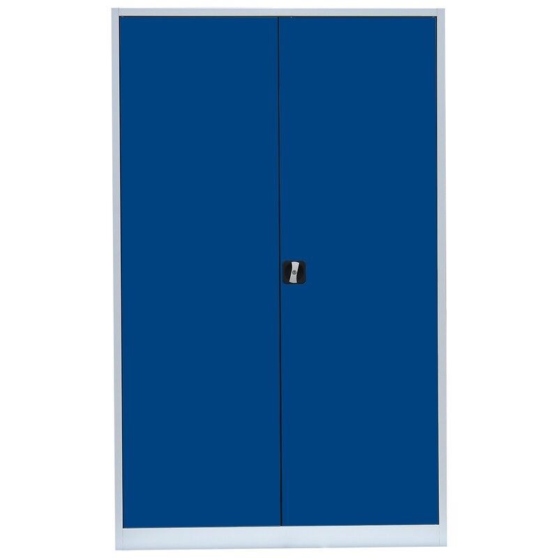 Produktbild Lüllmann Flügeltürenschrank 5 OH 1950 x 1200 x 422 mm lichtgrau enzianblau