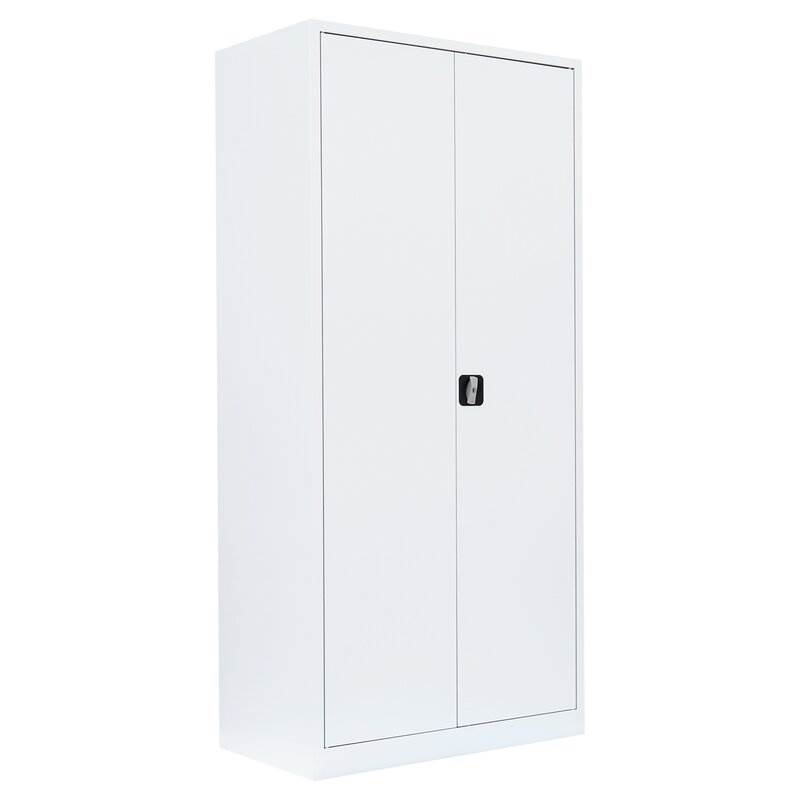 Produktbild Lüllmann Flügeltürenschrank mit 4 Fachböden 1950 x 925 x 500 mm in signalweiß bild 1