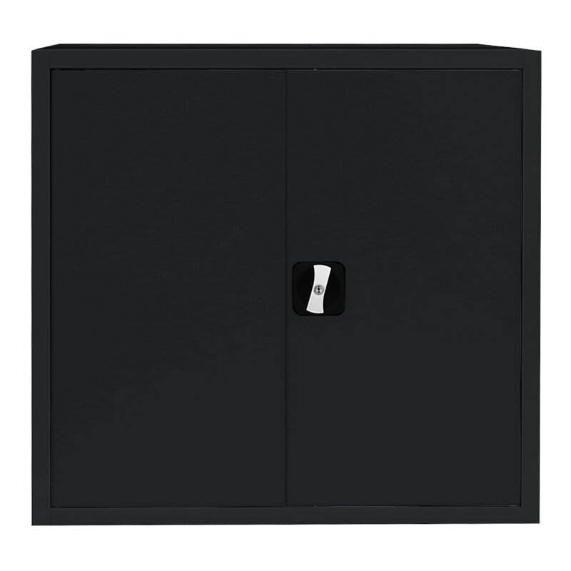 Produktbild Lüllmann Flügeltürenschrank mit 1 Fachboden 750 x 800 x 383 mm im tief schwarz bild 2