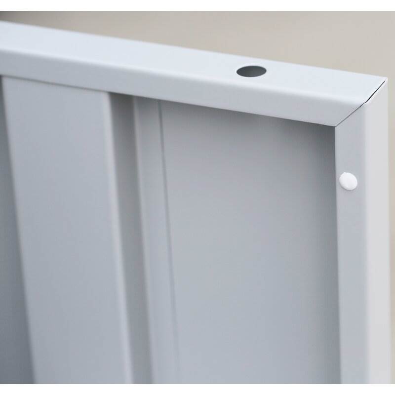 Produktbild Lüllmann Garderobe 1 Abteil links 5 Fächer 1800 x 1115 x 500 mm in lichtgrau bild 4