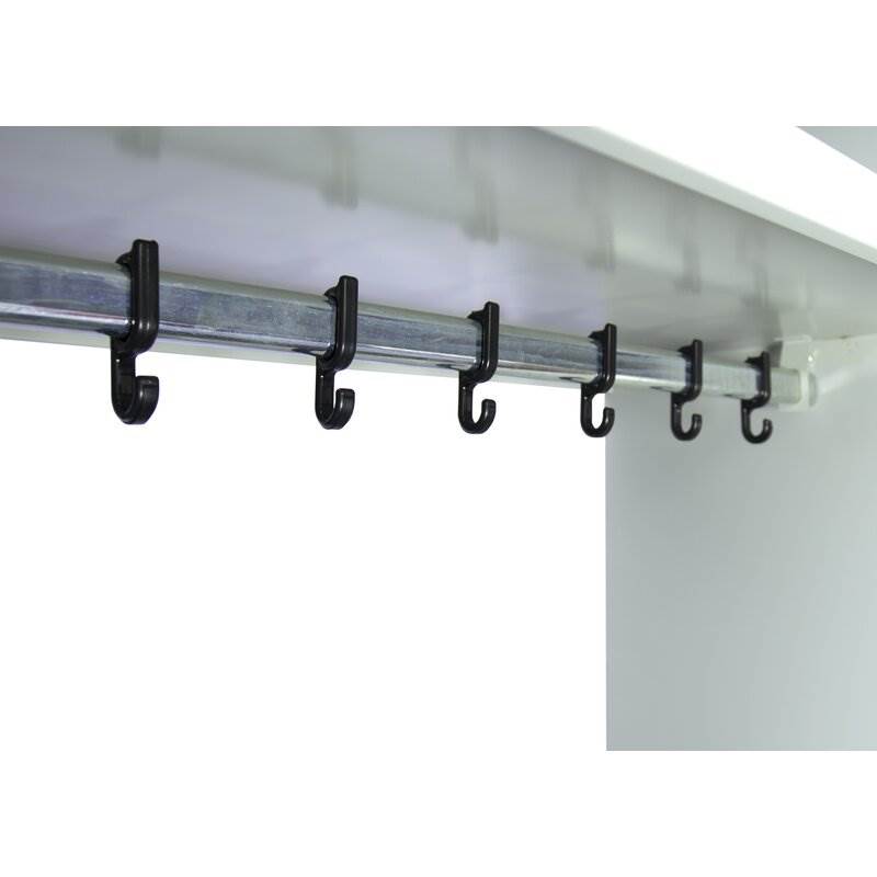 Produktbild Lüllmann Garderobe 1 Abteil links 5 Fächer 1800 x 1115 x 500 mm in lichtgrau bild 5