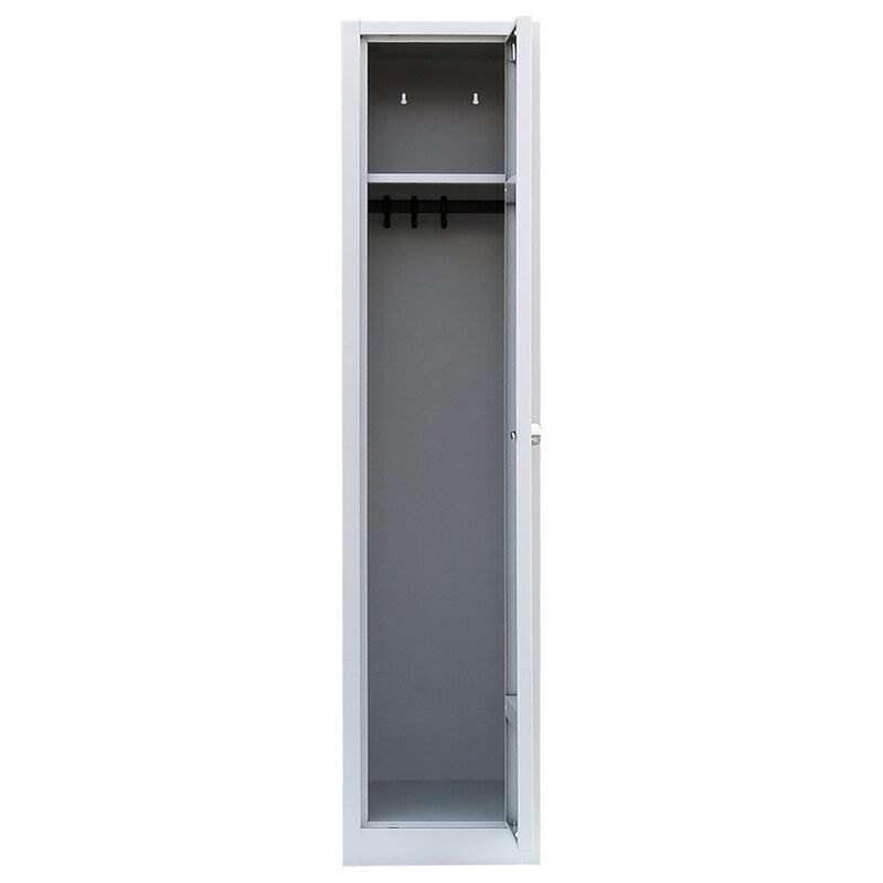 Produktbild Lüllmann Garderobenschrank 1 Abteil 1800 x 415 x 500 mm RAL 7035 lichtgrau bild 3