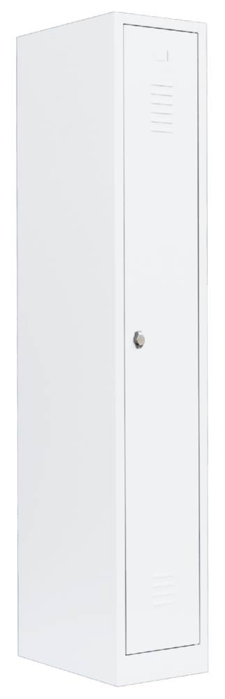 Produktbild Lüllmann Garderobenschrank 1 Abteil 1800 x 315 x 500 mm signalweiß