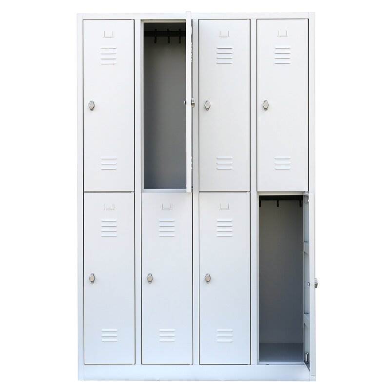 Produktbild Lüllmann Garderobenschrank 4 Abteile doppelstöckig 1800 x 1170 x 500 mm bild 3