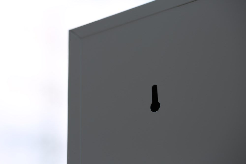 Produktbild Lüllmann Garderobenschrank 3 Abteile doppelstöckig 1800 x 1185 x 500 mm lichtgrau bild 5