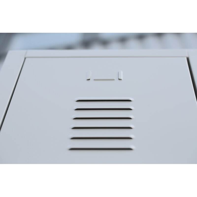 Produktbild Lüllmann Garderobenschrank 2 Abteile doppelstöckig 1800 x 600 x 500 mm lichtgrau bild 6