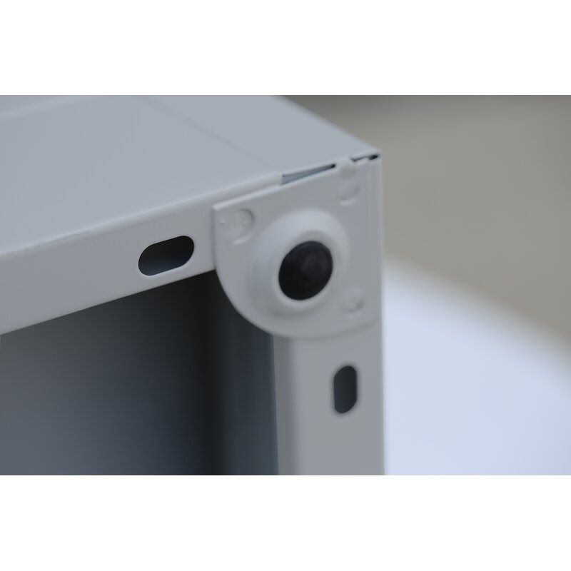 Produktbild Lüllmann Garderobenschrank 4 Abteile 1800 x 1170 x 500 mm lichtgrau bild 8