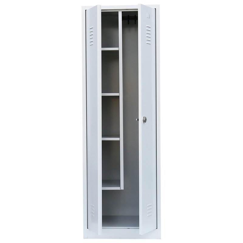 Produktbild Lüllmann Geräteschrank 2 Abteile 1800 x 600 x 500 mm RAL 7035 lichtgrau