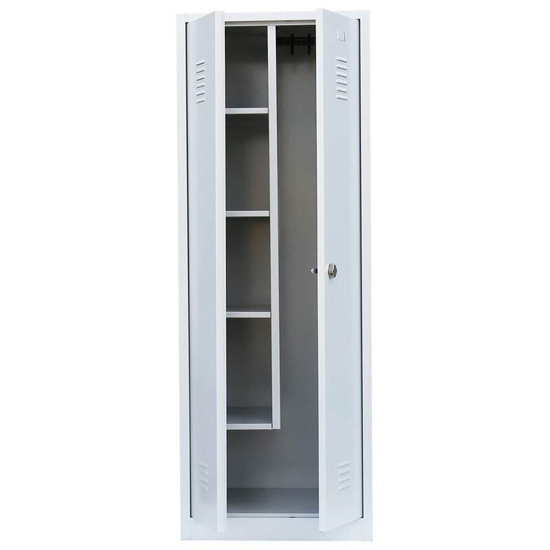 Produktbild Lüllmann Geräteschrank 2 Abteile 1800 x 800 x 500 mm RAL 7035 lichtgrau