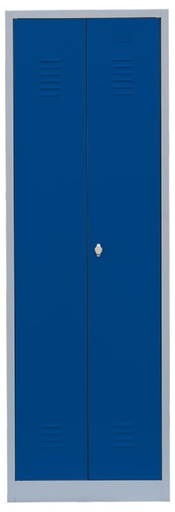 Produktbild Lüllmann Geräteschrank 2 Abteile 1800 x 600 x500 mm lichtgrau enzianblau