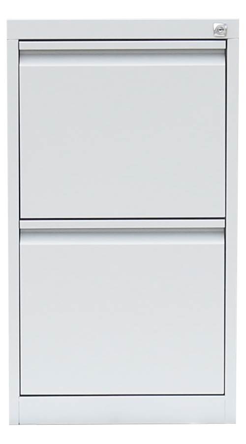 Produktbild Lüllmann Hängeregistraturschrank 2 Schubladen einbahnig 700 x 400 x 620 mm in lichtgrau bild 2