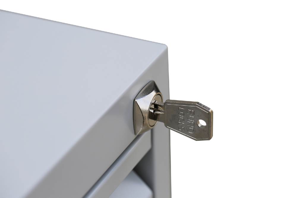 Produktbild Lüllmann Hängeregistraturschrank 3 Schubladen einbahnig 1010 x 400 x 620 mm lichtgrau bild 4