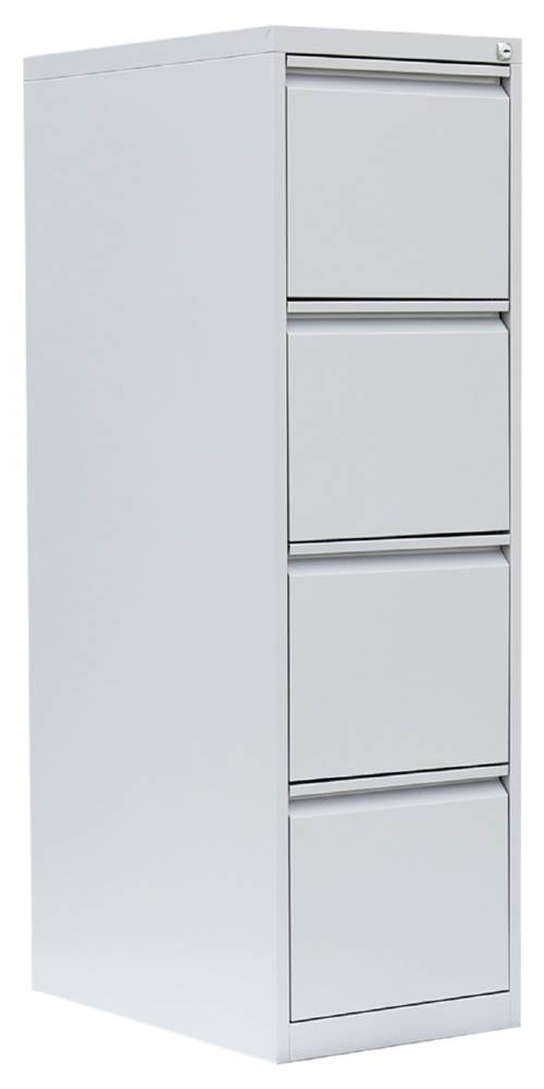 Produktbild Lüllmann Hängeregistraturschrank 4 Schubladen einbahnig 1320 x 400 x 620 mm lichtgrau bild 1