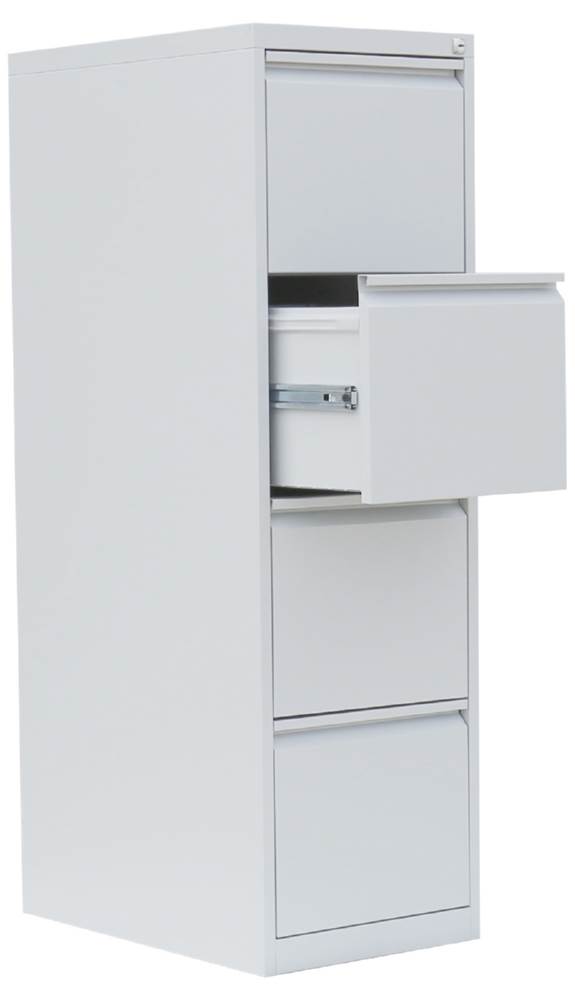 Produktbild Lüllmann Hängeregistraturschrank 4 Schubladen einbahnig 1320 x 400 x 620 mm lichtgrau bild 3