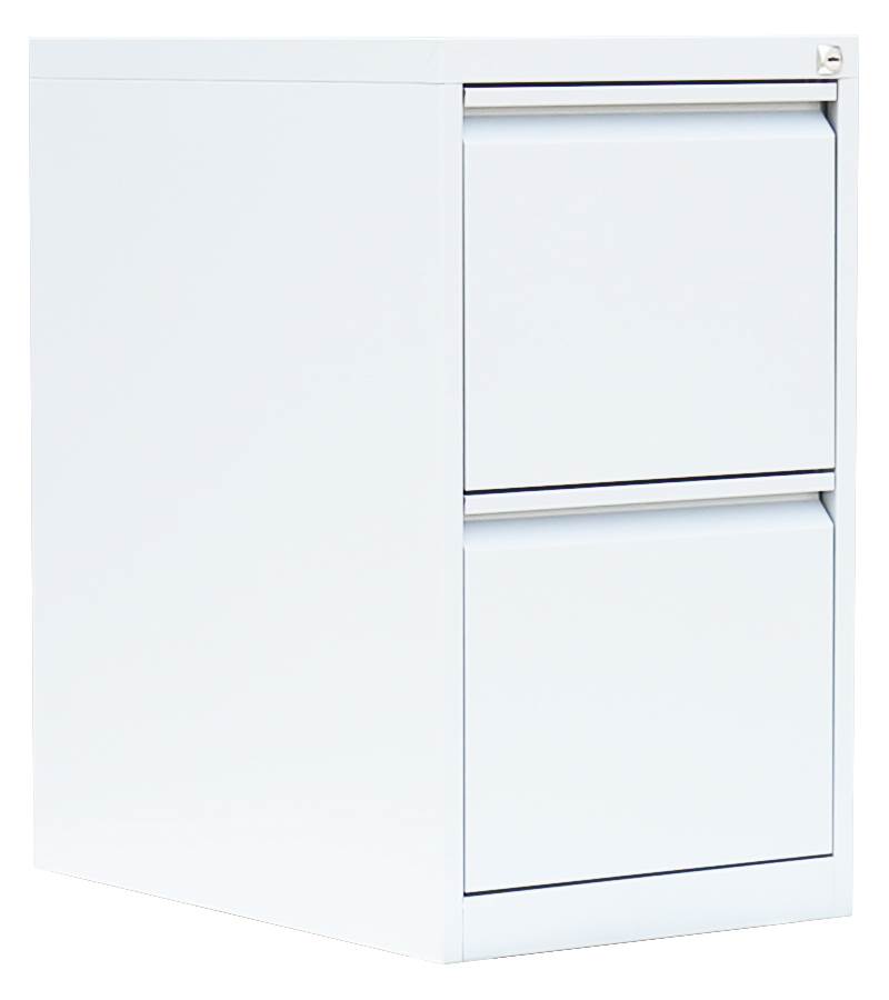 Produktbild Lüllmann Hängeregistraturschrank 2 Schubladen einbahnig 700 x 400 x 620 mm in signalweiß bild 1