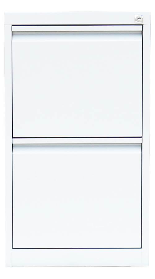 Produktbild Lüllmann Hängeregistraturschrank 2 Schubladen einbahnig 700 x 400 x 620 mm in signalweiß bild 2