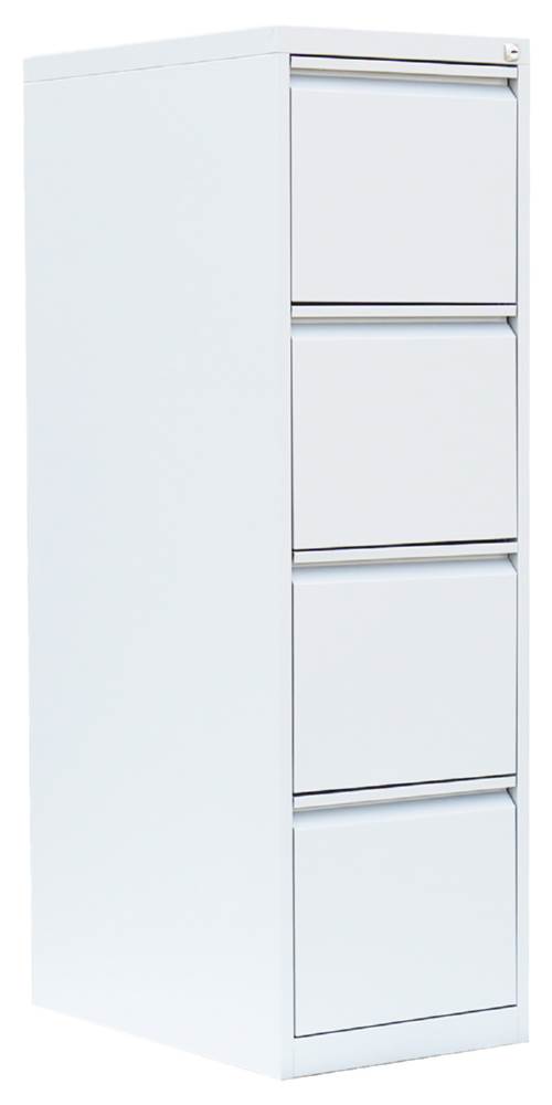 Produktbild Lüllmann Hängeregistraturschrank 4 Schubladen einbahnig 1320 x 400 x 620 mm signalweiß