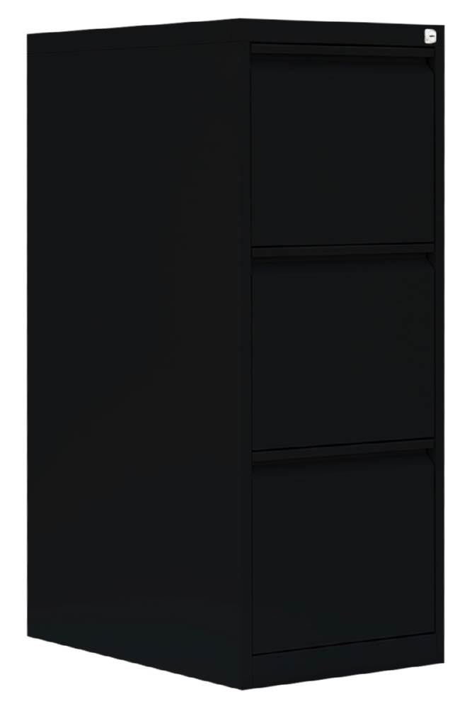 Produktbild Lüllmann Hängeregistraturschrank 3 Schubladen einbahnig 1010 x 400 x 620 mm tief schwarz