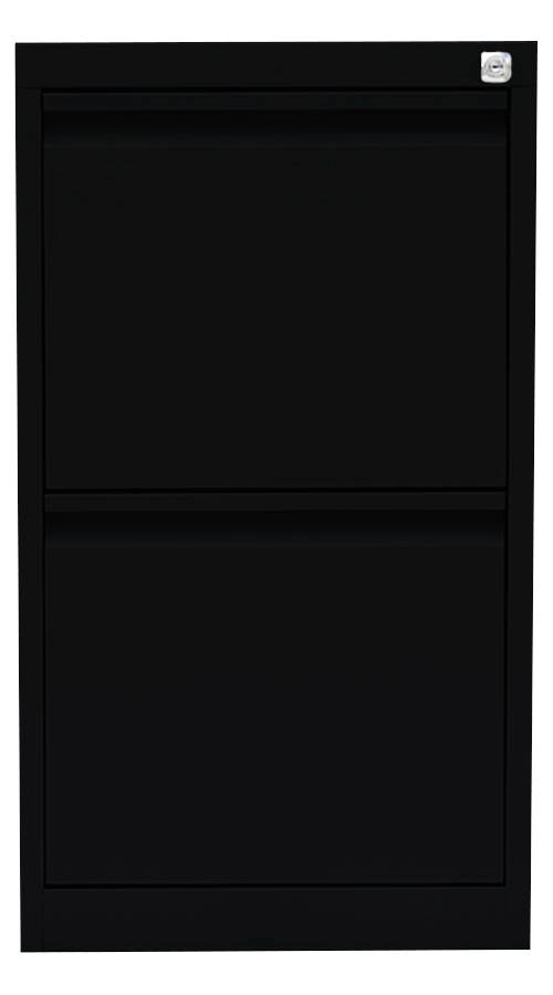 Produktbild Lüllmann Hängeregistraturschrank 2 Schubladen einbahnig 700 x 400 x 620 mm in tiefschwarz bild 2