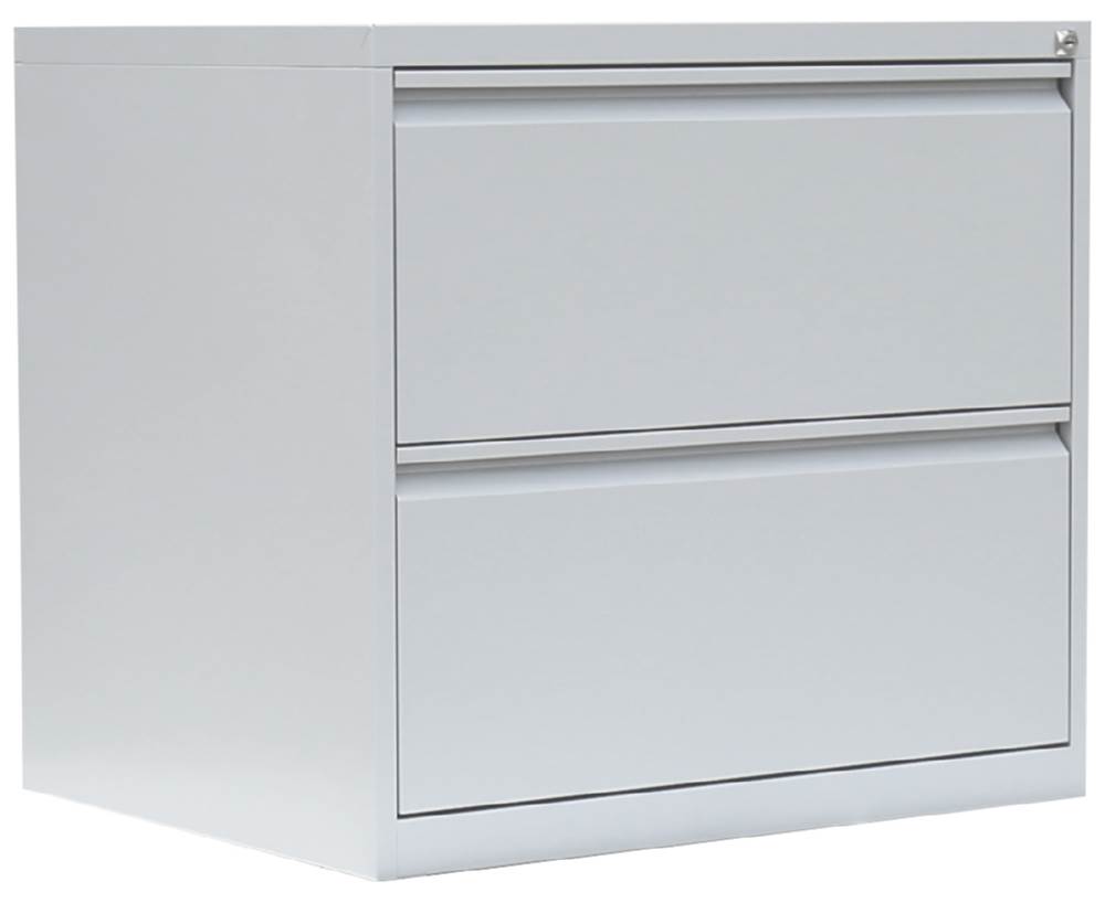 Produktbild Lüllmann Hängeregistraturschrank 2 Schubladen zweibahnig 700 x 760 x 620 mm lichtgrau