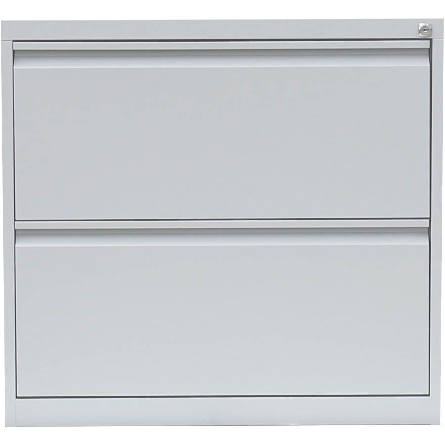 Produktbild Lüllmann Hängeregistraturschrank 2 Schubladen zweibahnig 700 x 760 x 620 mm lichtgrau bild 2
