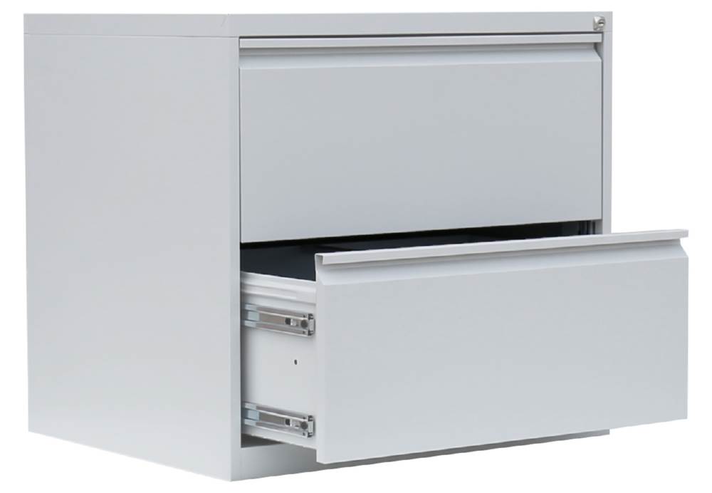 Produktbild Lüllmann Hängeregistraturschrank 2 Schubladen zweibahnig 700 x 760 x 620 mm lichtgrau bild 3