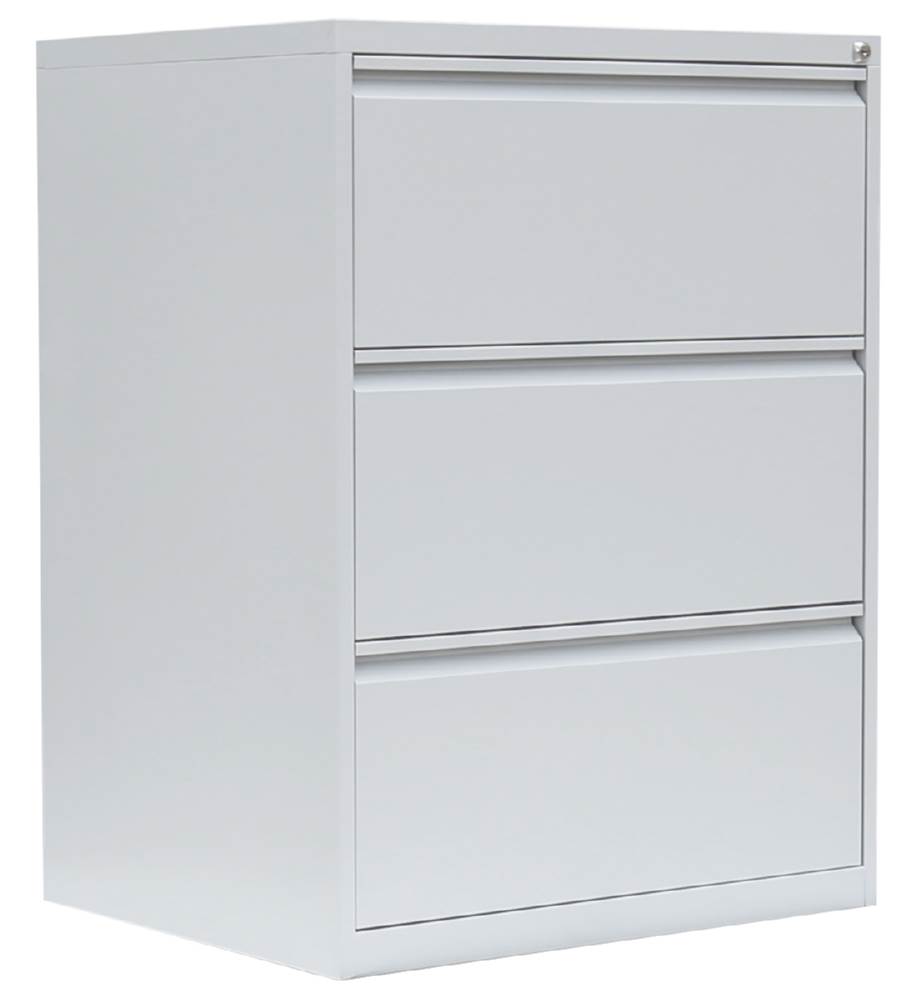Produktbild Lüllmann Hängeregistraturschrank 3 Schubladen zweibahnig 1010 x 760 x 620 mm in lichtgrau