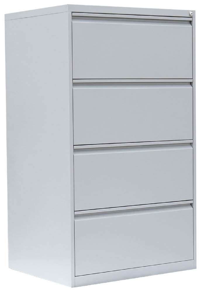 Produktbild Lüllmann Hängeregistraturschrank 4 Schubladen zweibahnig 1320 x 760 x 620 mm in lichtgrau