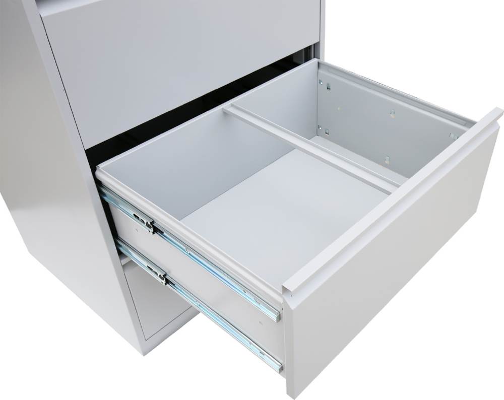 Produktbild Lüllmann Hängeregistraturschrank 4 Schubladen zweibahnig 1320 x 760 x 620 mm in lichtgrau bild 4