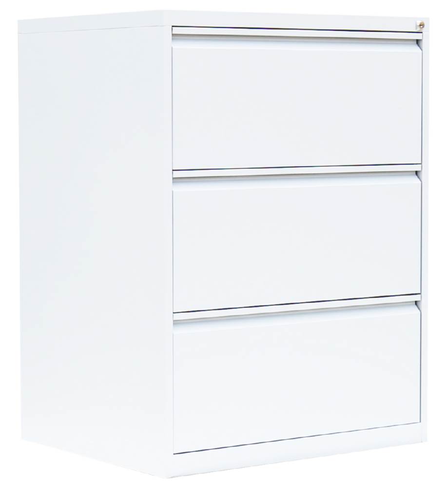 Produktbild Lüllmann Hängeregistraturschrank 3 Schubladen zweibahnig 1010 x 760 x 620 mm signalweiß