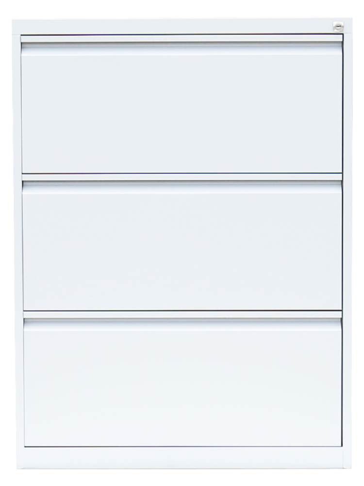 Produktbild Lüllmann Hängeregistraturschrank 3 Schubladen zweibahnig 1010 x 760 x 620 mm signalweiß bild 2