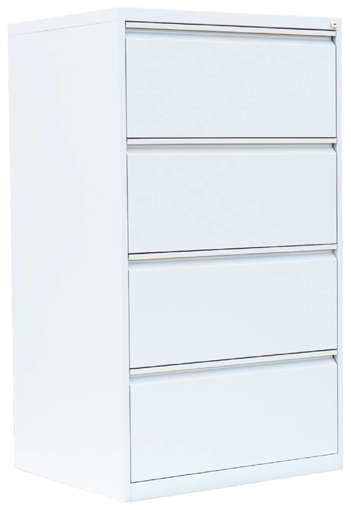 Produktbild Lüllmann Hängeregistraturschrank 4 Schubladen zweibahnig 1320 x 760 x 620 mm signalweiß