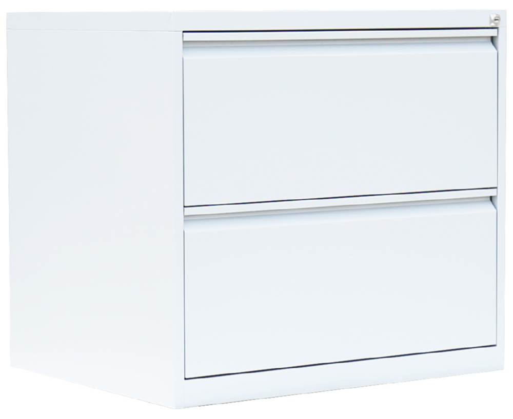 Produktbild Lüllmann Hängeregistraturschrank 2 Schubladen zweibahnig 700 x 760 x 620 mm signalweiß