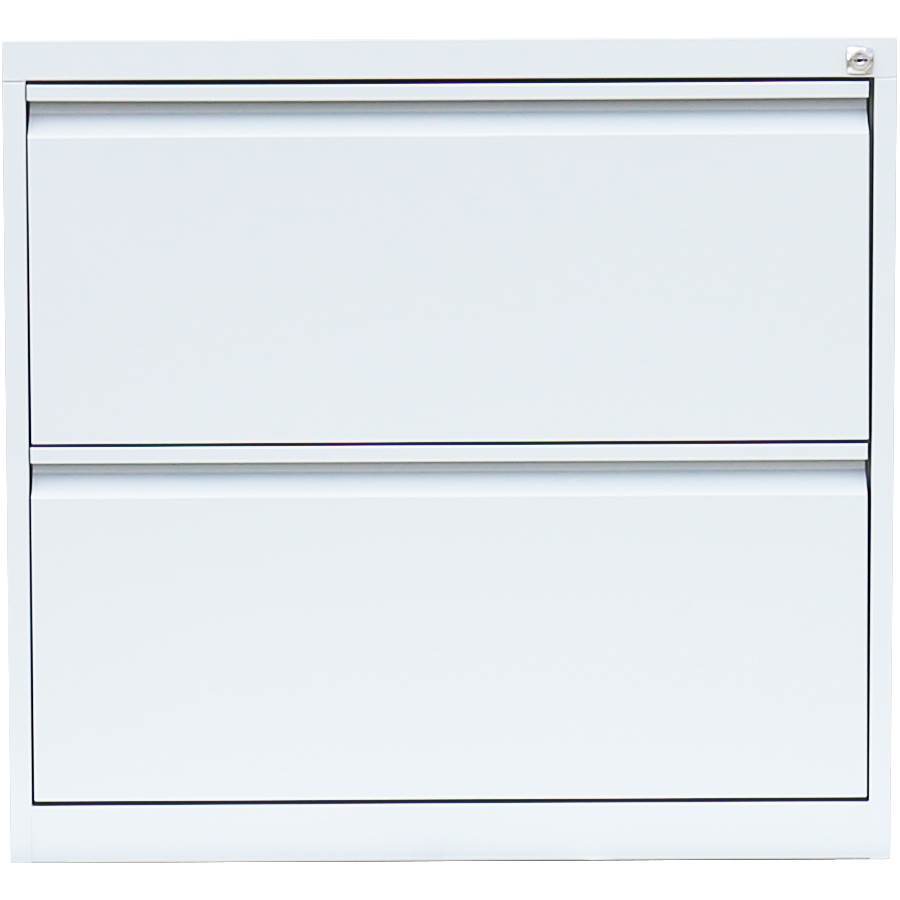 Produktbild Lüllmann Hängeregistraturschrank 2 Schubladen zweibahnig 700 x 760 x 620 mm signalweiß bild 2