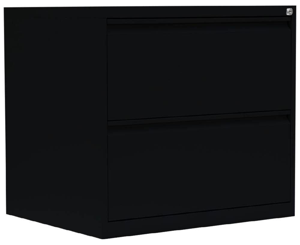 Produktbild Lüllmann Hängeregistraturschrank 2 Schubladen zweibahnig 700 x 760 x 620 mm in schwarz