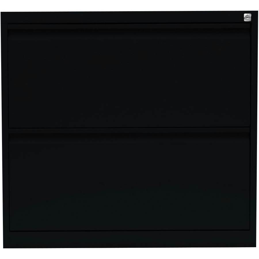 Produktbild Lüllmann Hängeregistraturschrank 2 Schubladen zweibahnig 700 x 760 x 620 mm in schwarz bild 2