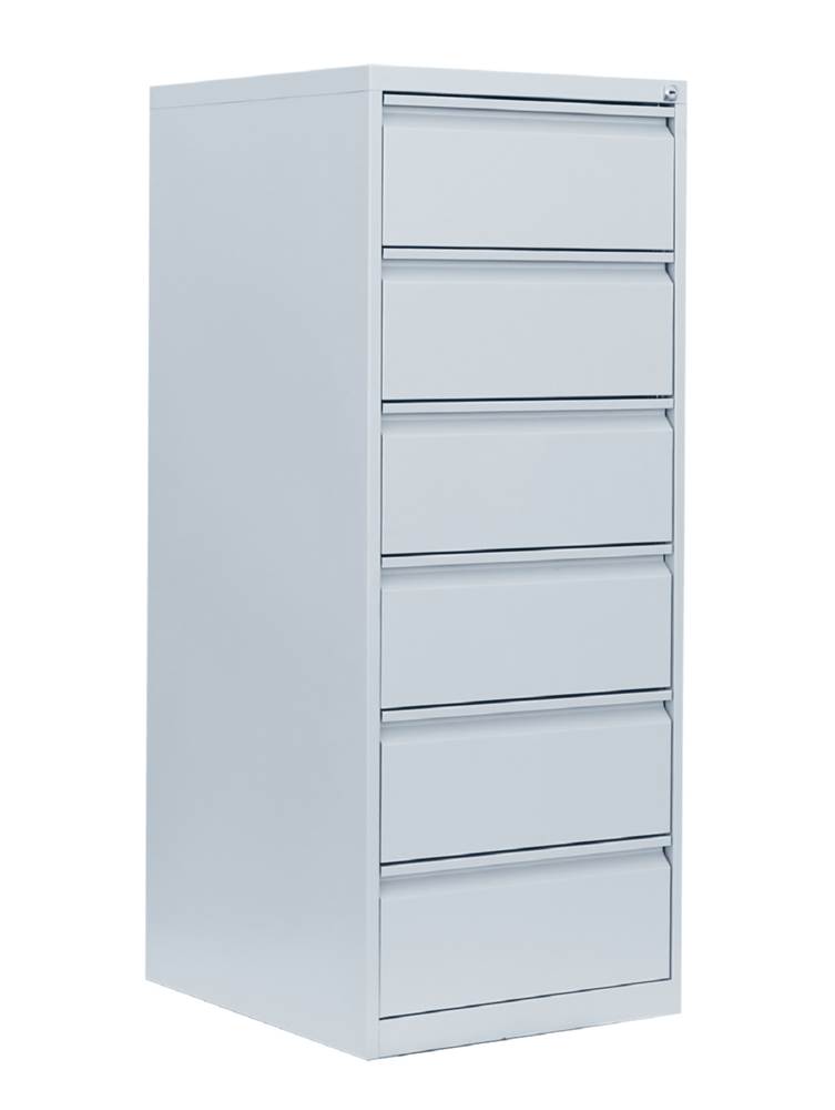 Produktbild Lüllmann Karteischrank 6 Schubladen zweibahnig 1320 x 530 x 620 mm in lichtgrau