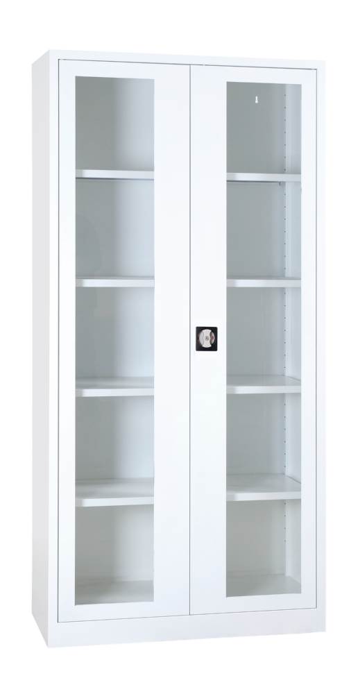 Produktbild Lüllmann Medizinschrank mit 4 Fachböden 1950 x 925 x 422 mm in signalweiß bild 1