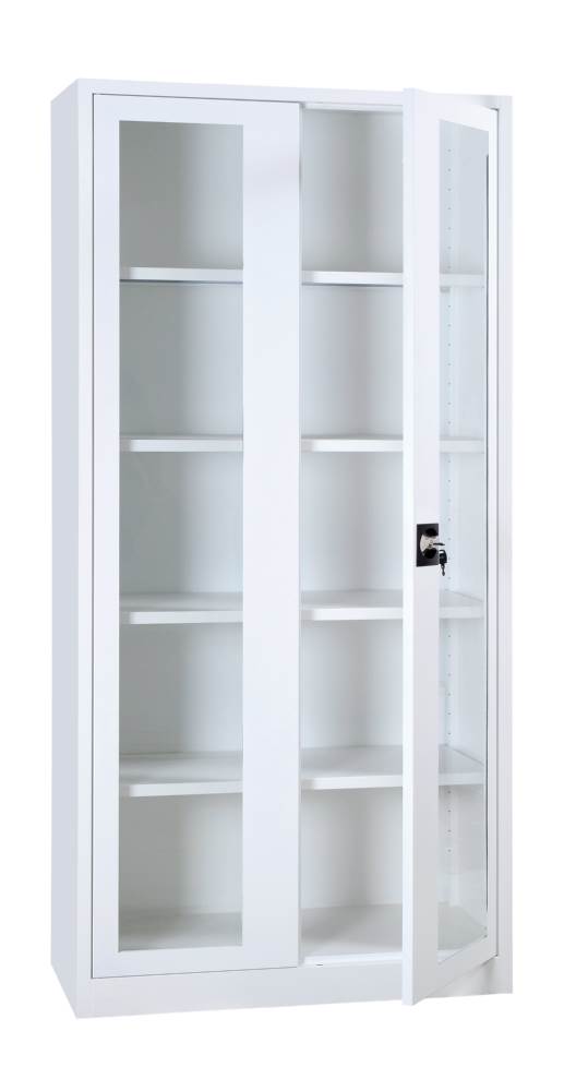 Produktbild Lüllmann Medizinschrank mit 4 Fachböden 1950 x 925 x 422 mm in signalweiß bild 2