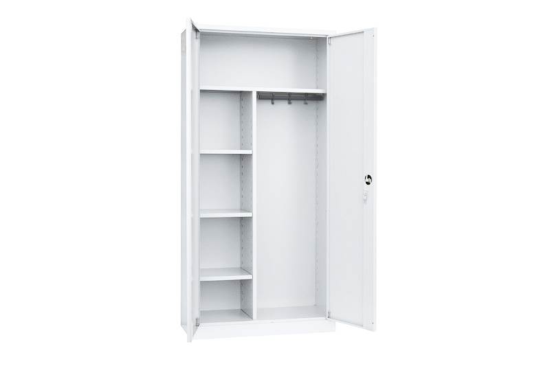 Produktbild Lüllmann Mehrzweckschrank mit Flügeltüren 1950 x 925 x 422 mm in signalweiß bild 2