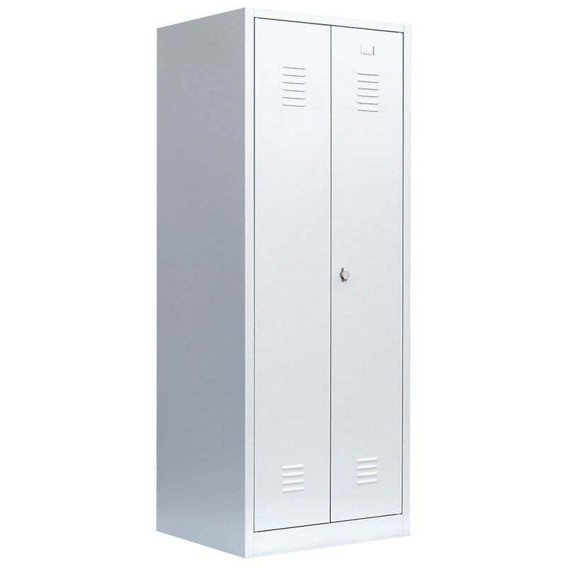 Produktbild Lüllmann Mehrzweckspind 2 Abteile 1800 x 800 x 500 mm RAL 7035 lichtgrau bild 2