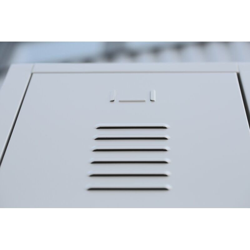 Produktbild Lüllmann Mehrzweckspind 2 Abteile 1800 x 500 x 500 mm lichtgrau anthrazit bild 10