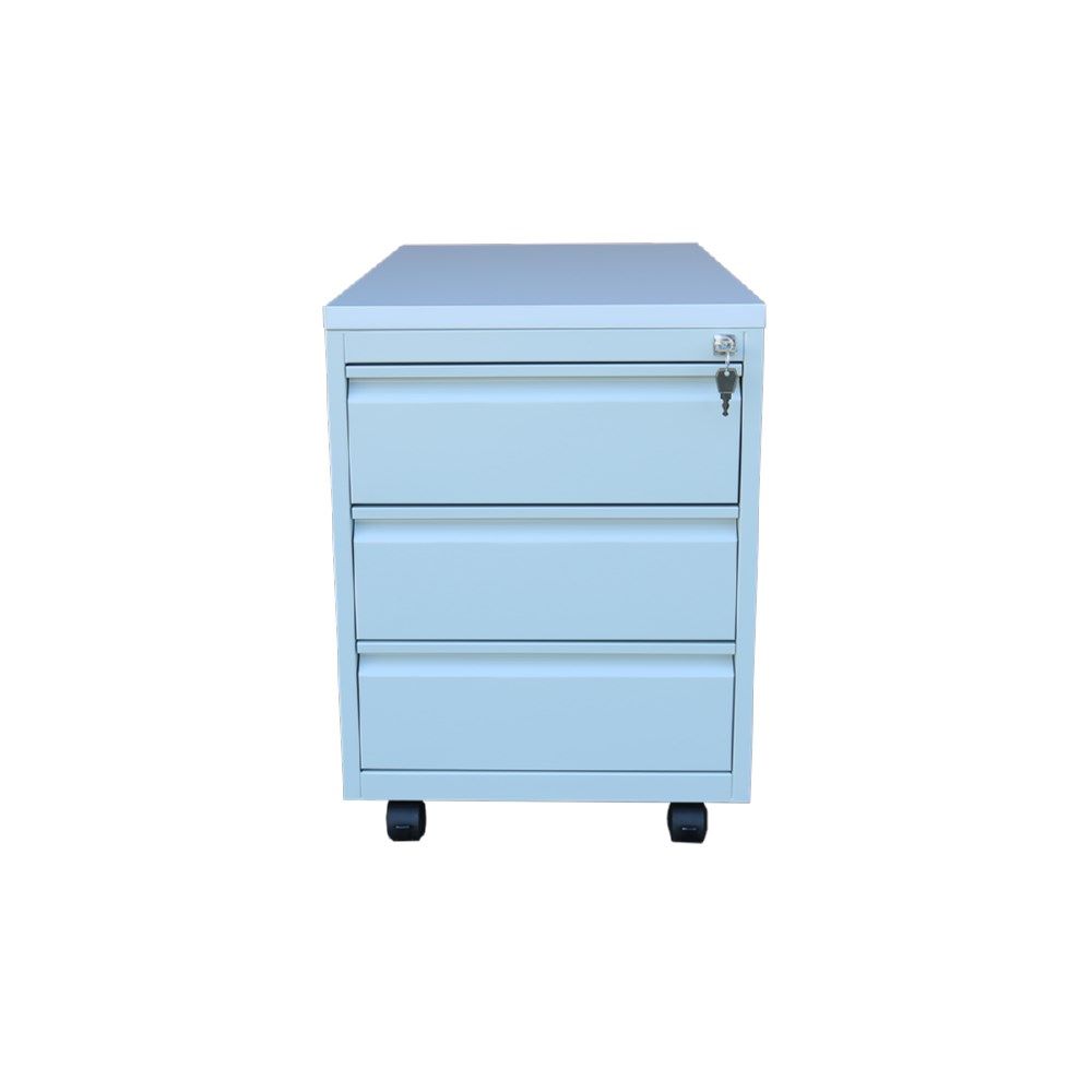 Produktbild Lüllmann Rollcontainer 3 Schubladen 610 x 460 x 590 mm lichtgrau