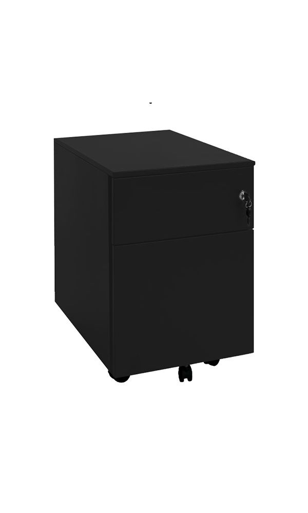 Produktbild Lüllmann Rollcontainer 2 Schubladen mit Stifteschale 550 x 400 x 590 mm bild 2