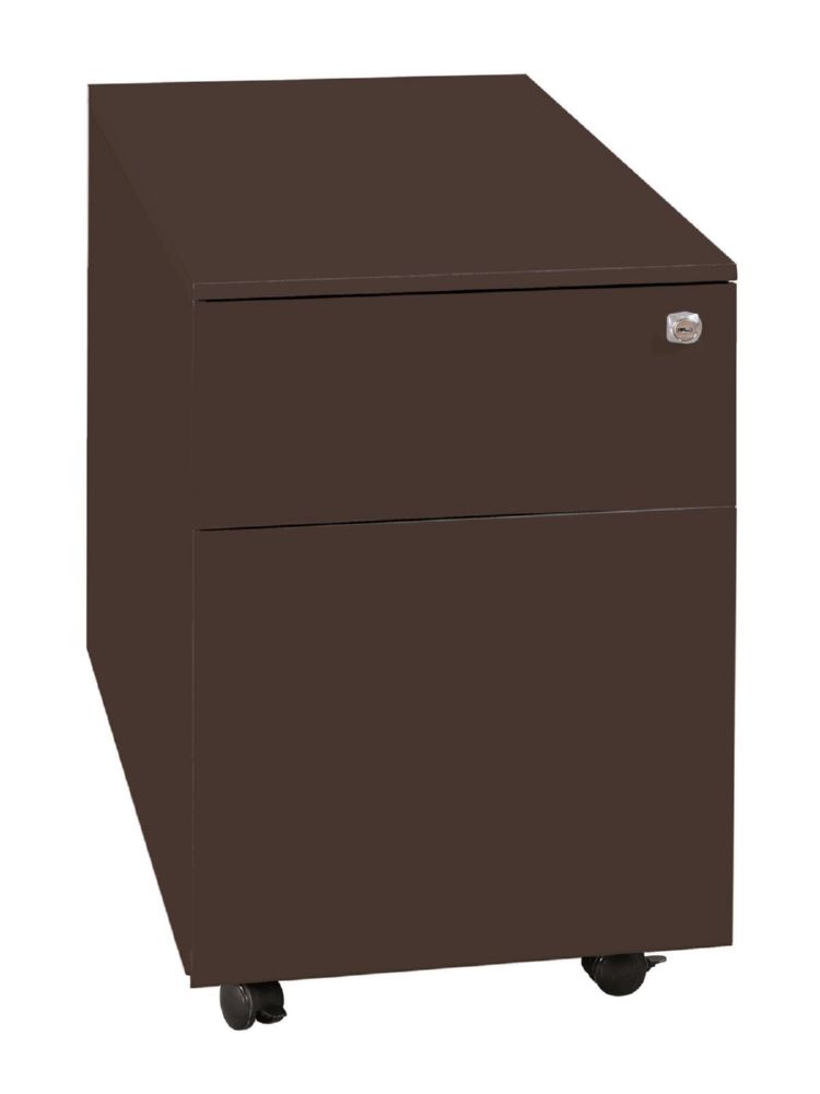 Produktbild Lüllmann Rollcontainer 2 Schubladen 620 x 400 x 590 mm tiefschwarz