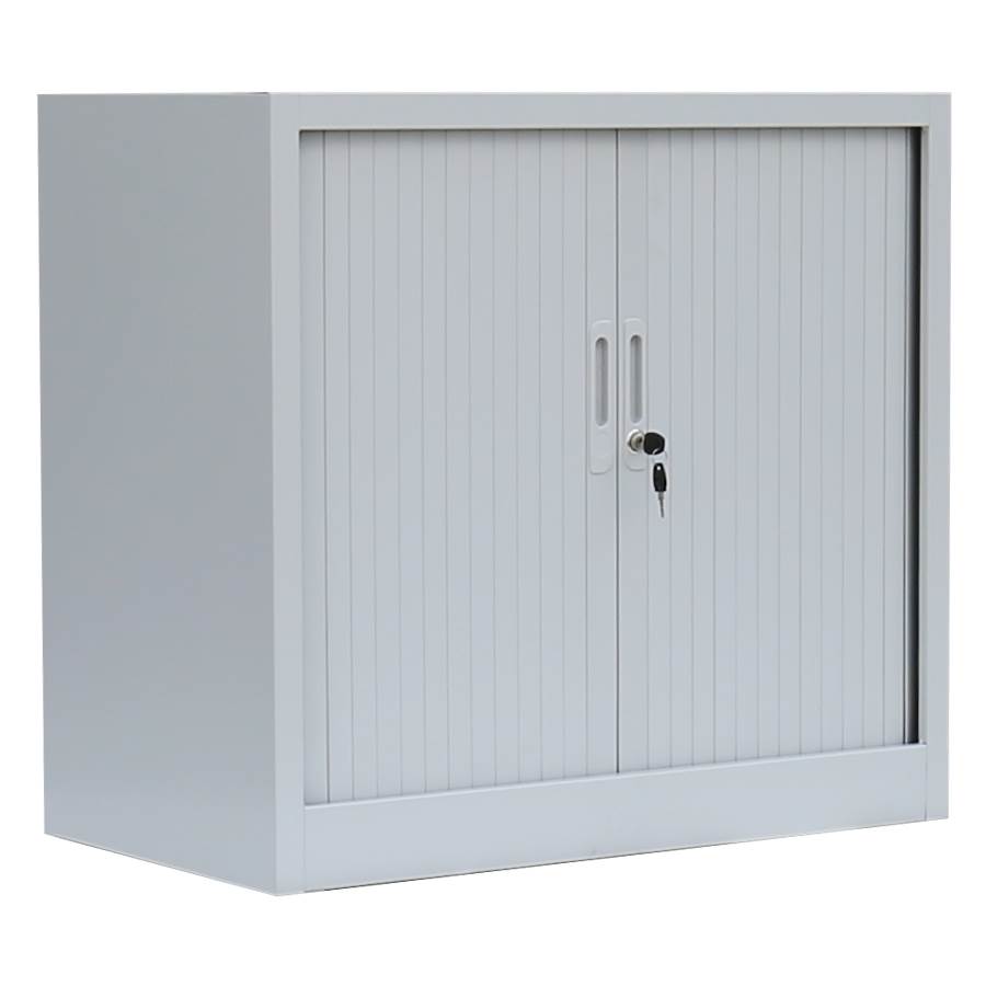 Produktbild Lüllmann Rollladenschrank mit 1 Fachboden Hakenriegelschloss 750 x 800 x 457 mm lichtgrau