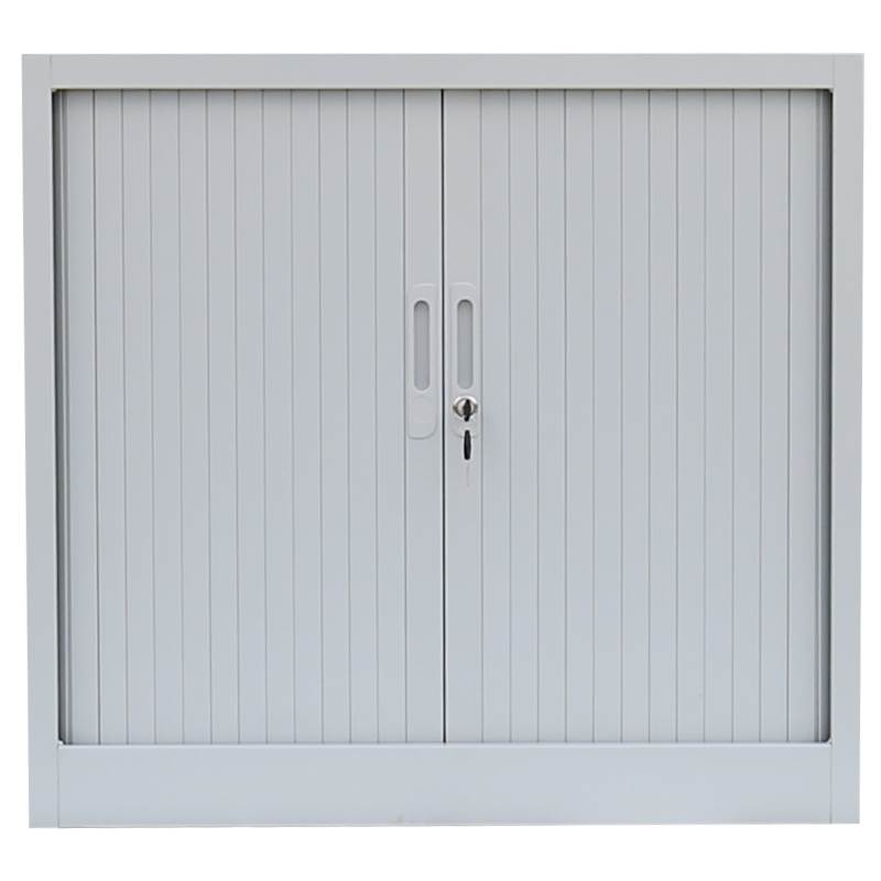 Produktbild Lüllmann Rollladenschrank mit 1 Fachboden Hakenriegelschloss 750 x 800 x 457 mm lichtgrau bild 2