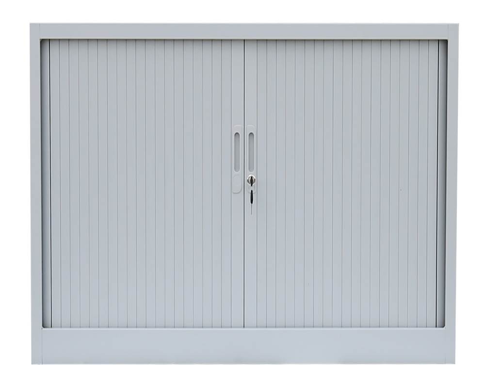 Produktbild Lüllmann Rollladenschrank mit 1 Fachboden 750 x 1000 x 457 mm in lichtgrau bild 2